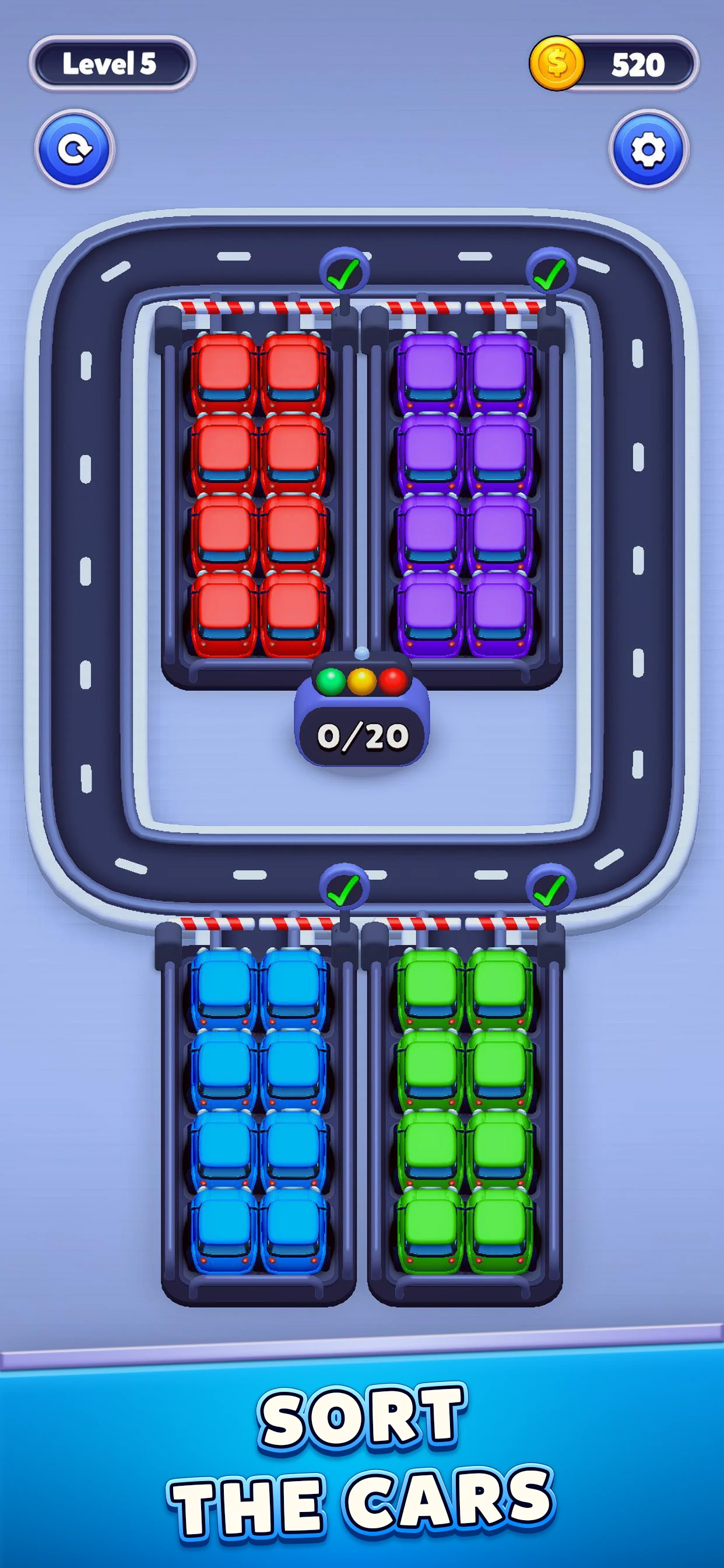 Car Sort: Color Puzzle screenshot